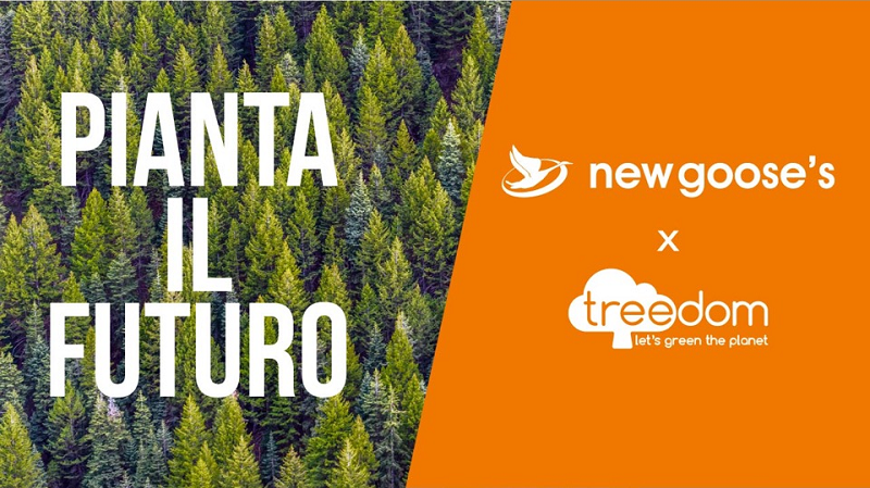 new gooses x treedom piantiamo alberi- new goose's treedom