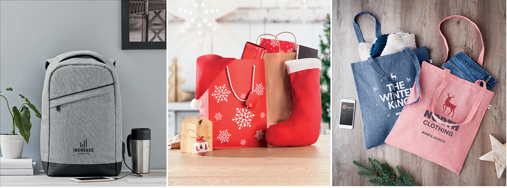 borse shopper e zaini gadget natalizio