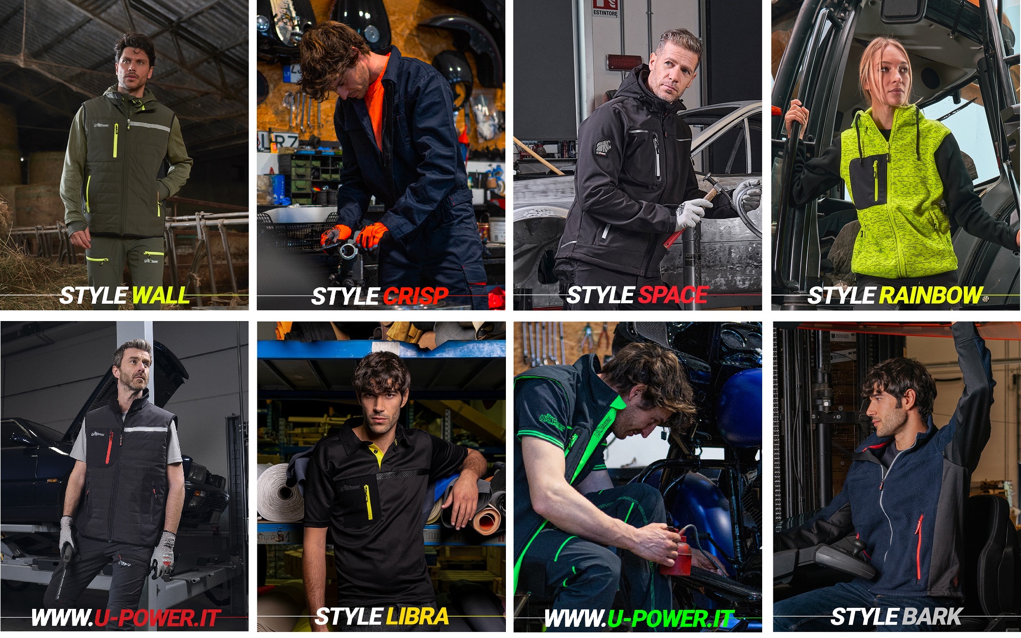 abbigliamento da lavoro workwear U-POWER uomo donna personalizzato - new goose's