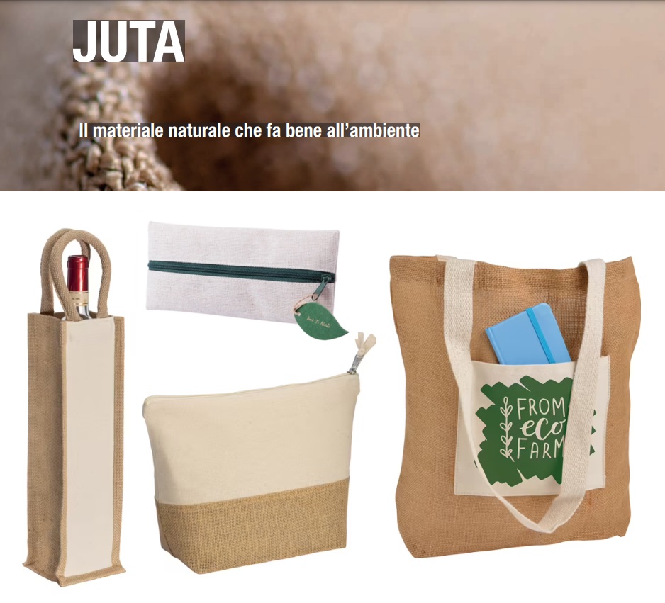 gadget e accessori personalizzati in juta