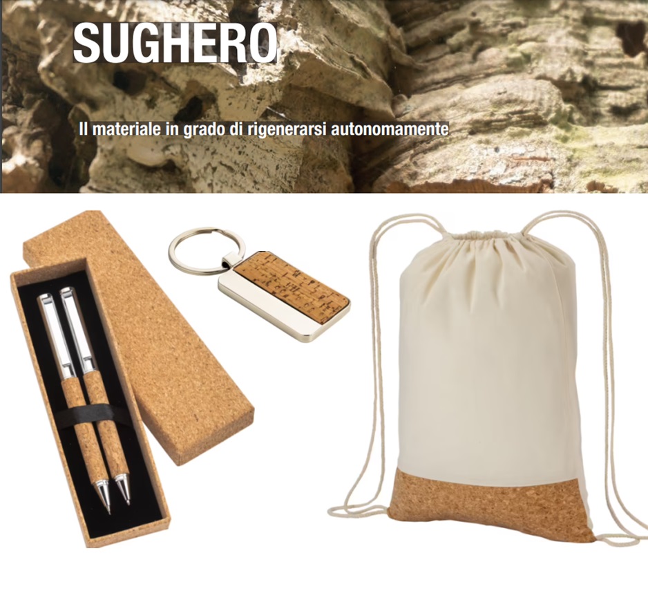 gadget e accessori personalizzati in sughero