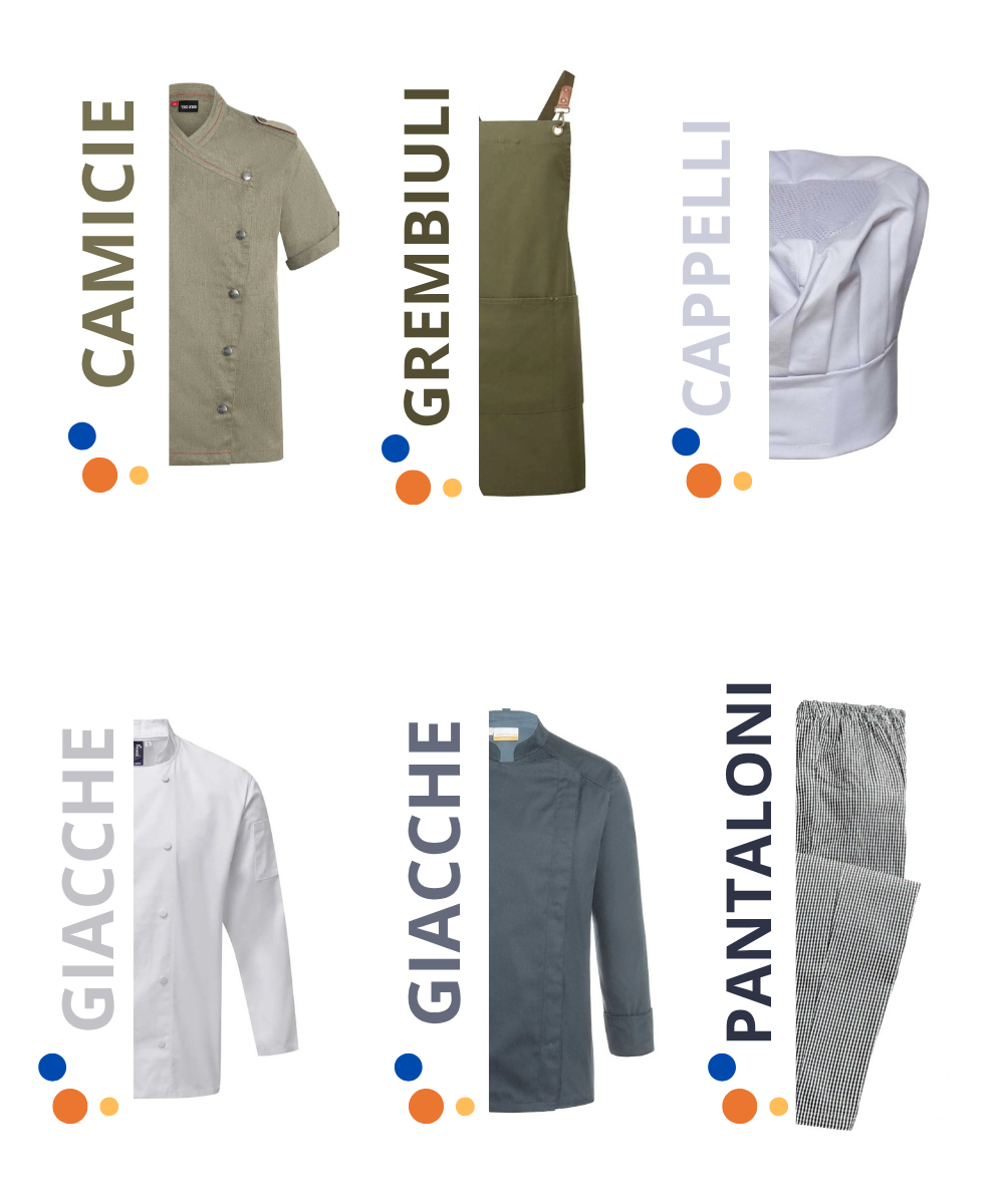 divise personalizzate per cucina e chef